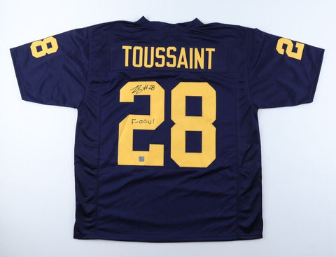 Fitzgerald Toussaint Signed Michigan Wolverines Jersey "F***-OSU" (Playball ink)