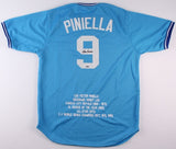 Lou Piniella Signed Royals Career Highlight Stat Jersey (Prime Time COA )