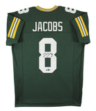 Josh Jacobs Authentic Signed Green Pro Style Jersey Autographed BAS Witnessed