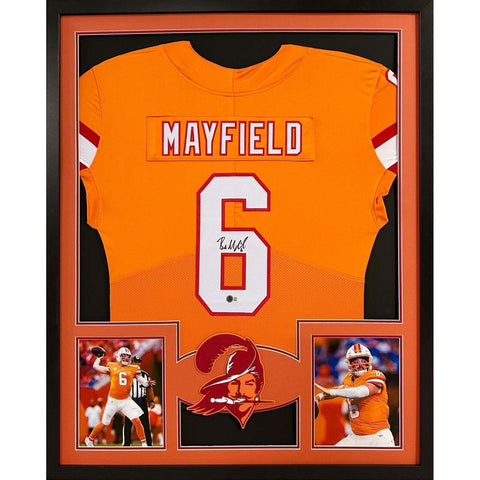 Baker Mayfield Autographed Signed Framed TB Buccaneers Tampa Bay Jersey BECKETT