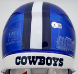 Ezekiel Elliott Autographed Cowboys Flash Full Size Auth Helmet Beckett WT81470