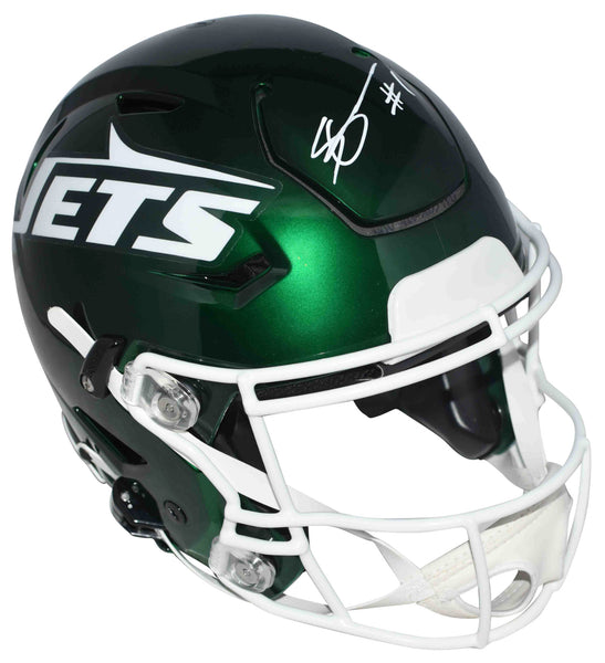 AHMAD SAUCE GARDNER SIGNED NEW YORK JETS TRIBUTE AUTHENTIC SPEEDFLEX HELMET BAS