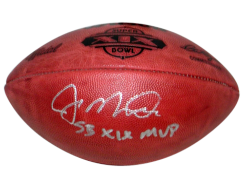 JOE MONTANA AUTOGRAPHED SIGNED OFFICIAL SUPER BOWL XIX 19 WILSON FOOTBALL 49ERS