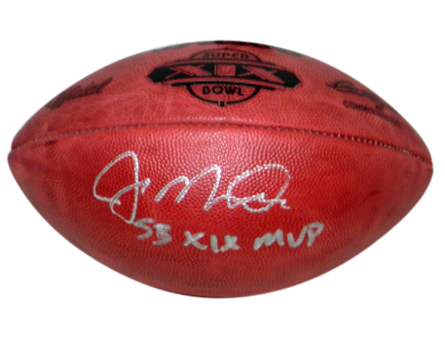 JOE MONTANA AUTOGRAPHED SIGNED OFFICIAL SUPER BOWL XIX 19 WILSON FOOTBALL 49ERS