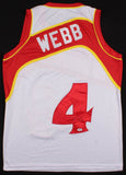 Spud Webb Signed Atlanta Hawks Jersey (PSA COA) 1986 Slam Dunk Champion