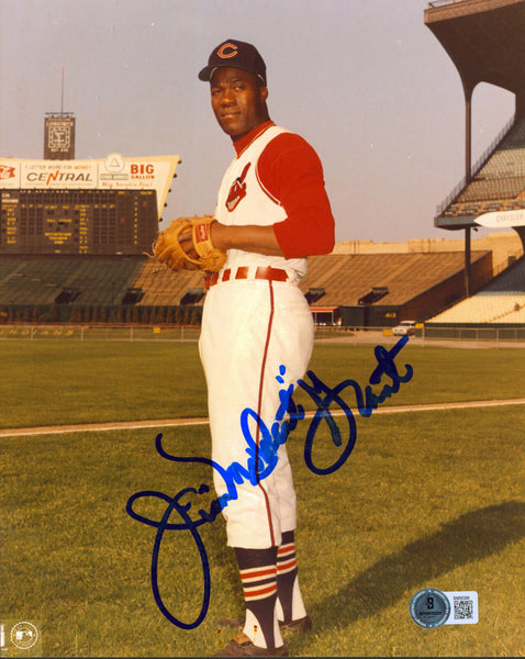 Twins Jim Mudcat Grant Authentic Signed 8x10 Photo Autographed BAS #BM56396