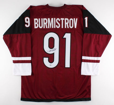 Alexander Burmistrov Signed Coyotes Jersey (Beckett COA) 8th Pick 2010 Draft