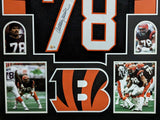 FRAMED CINCINNATI BENGALS ANTHONY MUNOZ AUTOGRAPHED JERSEY BECKETT HOLO