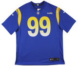 Rams Aaron Donald Authentic Signed Blue Nike Game Jersey BAS Witnessed