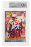 Will Shields Signed 1993 Classic Football RC Trading Card #13 -(Beckett Slabbed)