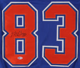 Matt Benning Signed Edmonton Oilers Jersey (Beckett COA) Defenseman