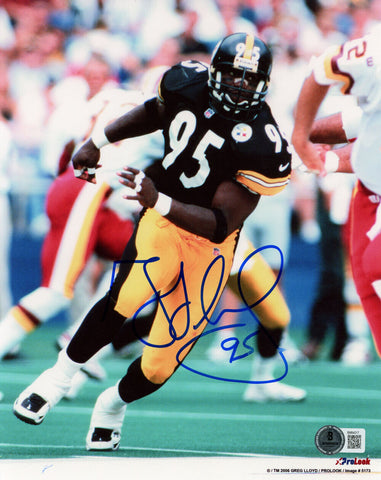 Greg Lloyd Autographed Pittsburgh Steelers 8x10 Photo Beckett 45574