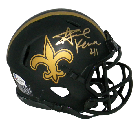 ALVIN KAMARA AUTOGRAPHED NEW ORLEANS SAINTS ECLIPSE SPEED MINI HELMET BECKETT