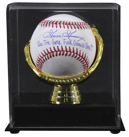 Yankees Goose Gossage "Pine Tar Game" Signed Oml Baseball w/ Case BAS Witness