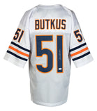 Dick Butkus Signed Custom White Pro Style Football Jersey JSA ITP