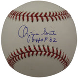 Ozzie Smith Autographed St Louis Cardinals OML Baseball HOF FAN 36834