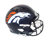 John Elway Autographed Denver Broncos Authentic Speed Helmet BAS 32133