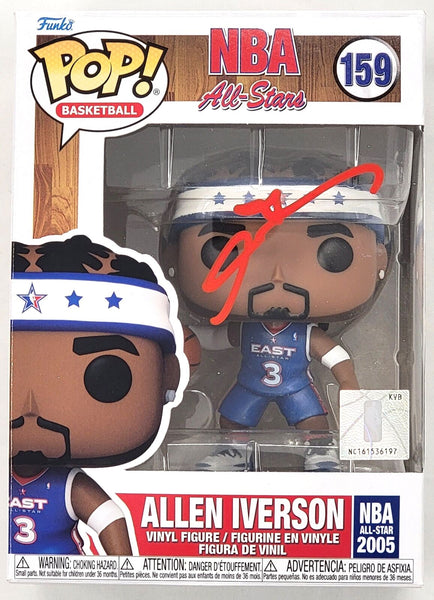 Allen Iverson Signed Philadelphia 76ers NBA All Star Funko Pop Beckett Witnessed