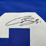 Autographed/Signed Curtis Joseph Toronto Blue Hockey Jersey JSA COA