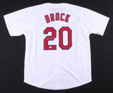 Lou Brock Signed St. Louis Cardinals Jersey (JSA COA) 2xWorld Series Champion