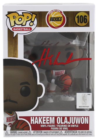 Rockets Hakeem Olajuwon Authentic Signed #106 Funko Pop Vinyl Figure BAS Witness