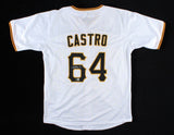 Rodolfo Castro Signed Pittsburgh Pirates Jersey (Beckett COA) Rookie 2nd Baseman