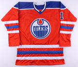 Laurent Brossoit Signed Edmonton Oilers Jersey (Beckett COA) 2023 Stanley Cup