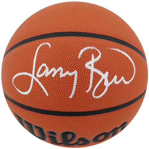 Larry Bird Signed Wilson Indoor/Outdoor NBA Basketball (SCHWARTZ COA/BIRD HOLO)