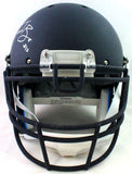 Ian Book Autographed F/S ND Navy Schutt Authentic Helmet- Beckett W *White