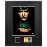 Elijah Wood Autographed Lord of the Rings Frodo 11x14 Framed Display with Ring