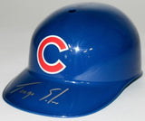 Jorge Soler Signed Cubs Full-Size Batting Helmet (Schwartz COA) 2016 World Champ