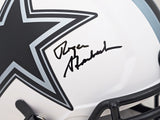 ROGER STAUBACH AUTOGRAPHED COWBOYS LUNAR FULL SIZE AUTHENTIC HELMET BECKETT