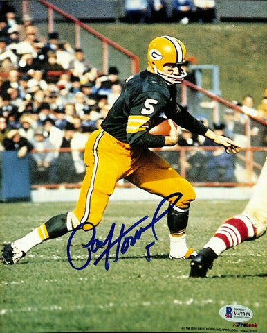 Paul Hornung Signed 8x10 Green Bay Packers Photo BAS