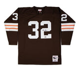 Jim Brown Signed Cleveland Browns Mitchell & Ness Authentic Brown NFL Jersey