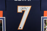 JOHN ELWAY (Broncos blue SKYLINE) Signed Autograph Framed Jersey Beckett