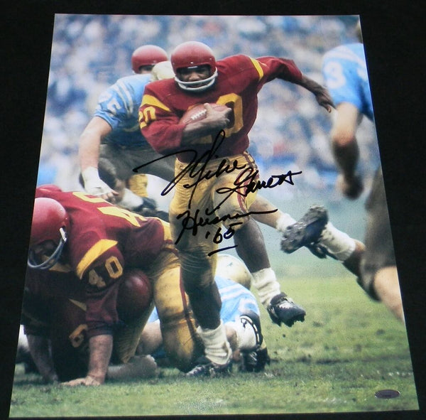 MIKE GARRETT AUTOGRAPHED SIGNED USC TROJANS 16x20 PHOTO TRISTAR W/ 65 HEISMAN