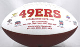 Joe Montana Autographed San Francisco 49ers Logo Football - Fanatics *Black