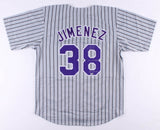 Ubaldo Jimenez Colorarado Rockies Signed Jersey with 2 Inscriptions (MLB Holo)