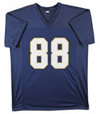 Notre Dame Lou Holtz "88 National Champs" Signed Navy Pro Style Jersey BAS Wit