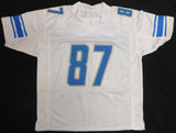 Detroit Lions Sam LaPorta Autographed White Jersey Beckett BAS QR #WR34390