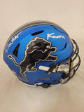 DAVID MONTGOMERY SIGNED LIONS 2024 ALT SPEEDFLEX HELMET W/ "KNUCKLES" BECKETT