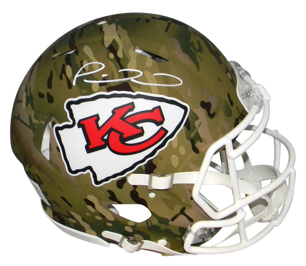 PATRICK MAHOMES SIGNED KANSAS CITY CHIEFS CAMO AUTHENTIC SPEED HELMET BECKETT