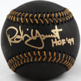 Robin Yount Autographed Rawlings OML Black Baseball w/ HOF 99-Beckett W Hologram