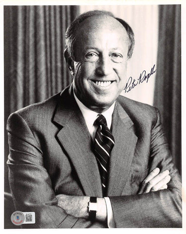 Pete Rozelle Authentic Signed 8x10 Black & White Photo Autographed BAS #BL44773