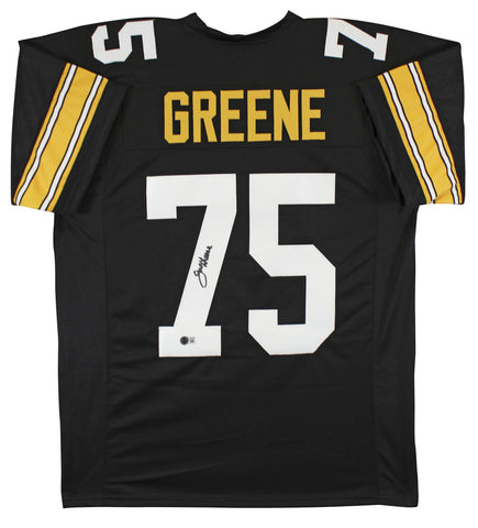 Joe Greene Authentic Signed Black Pro Style Jersey BAS Witnessed #1W967209