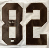 Ozzie Newsome Cleveland Signed White Football Jersey JSA