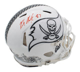 Rob Gronkowski Signed Tampa Bay Buccaneers Speed Authentic STS 3 NFL Helmet