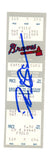 Deion Sanders Signed Atlanta Braves 5/4/1991 vs Cubs Full Ticket BAS 37258