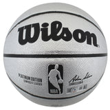 Celtics Larry Bird Signed Wilson Platinum Edition Basketball w/ Case BAS Wit