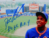 Dwight Gooden Signed NY Mets Tossing Ball 8x10 Photo w/ 84 NL ROY- JSA W *Blue